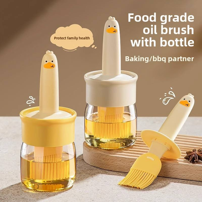 Cute Duck Oil Brush Bottle